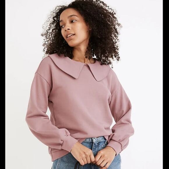 Madewell Sweaters - Madewell (Re)sourced cotton collared sweatshirt